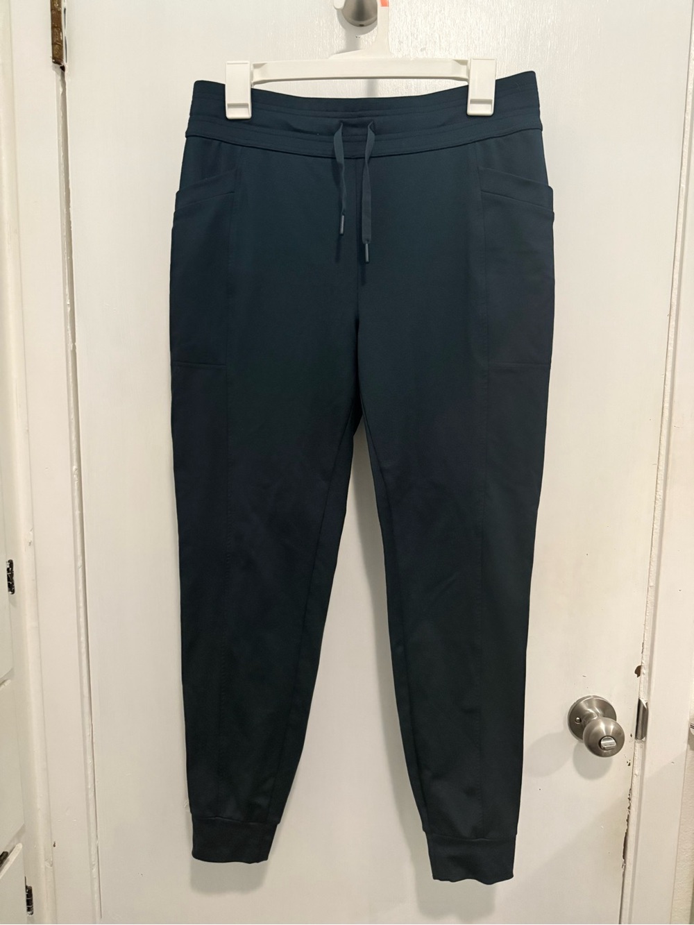 32 Degrees Heat Women's Tech Fleece Jogger Pants in a deep dark teal size small